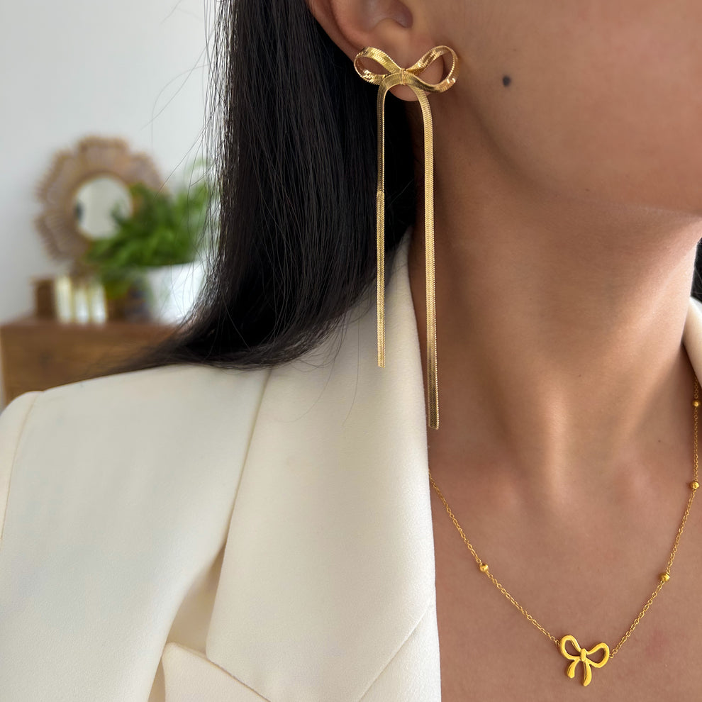 Roselle Knot Earring