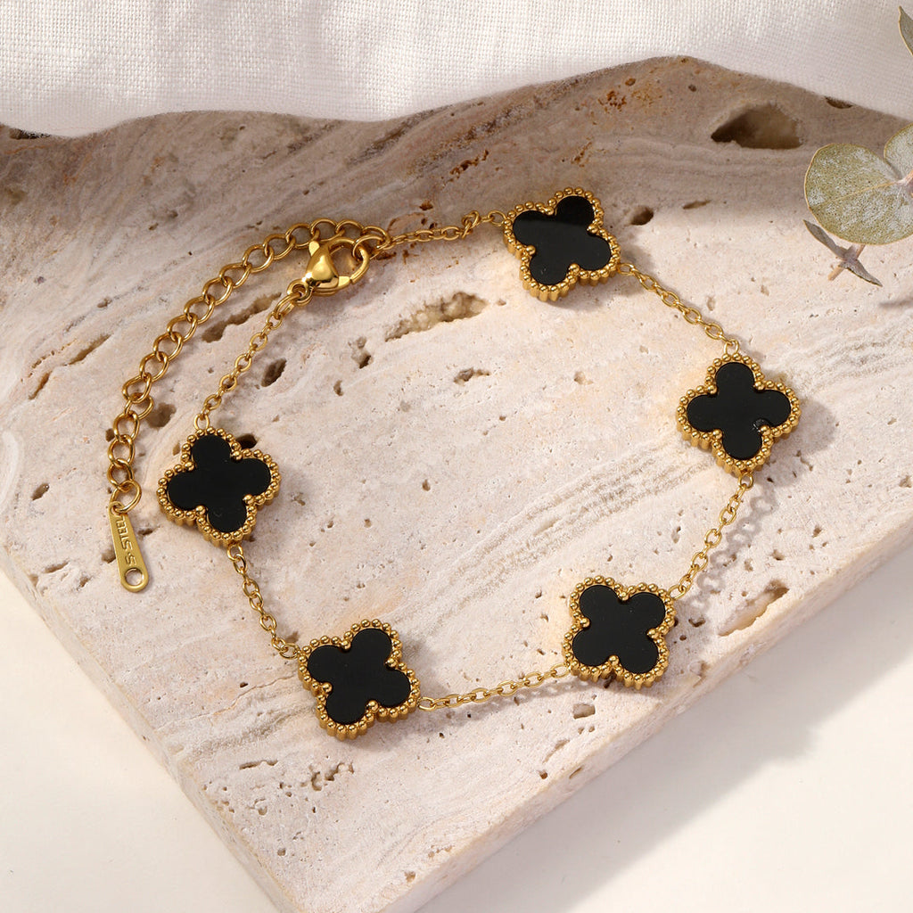 Noir Clover Bracelet