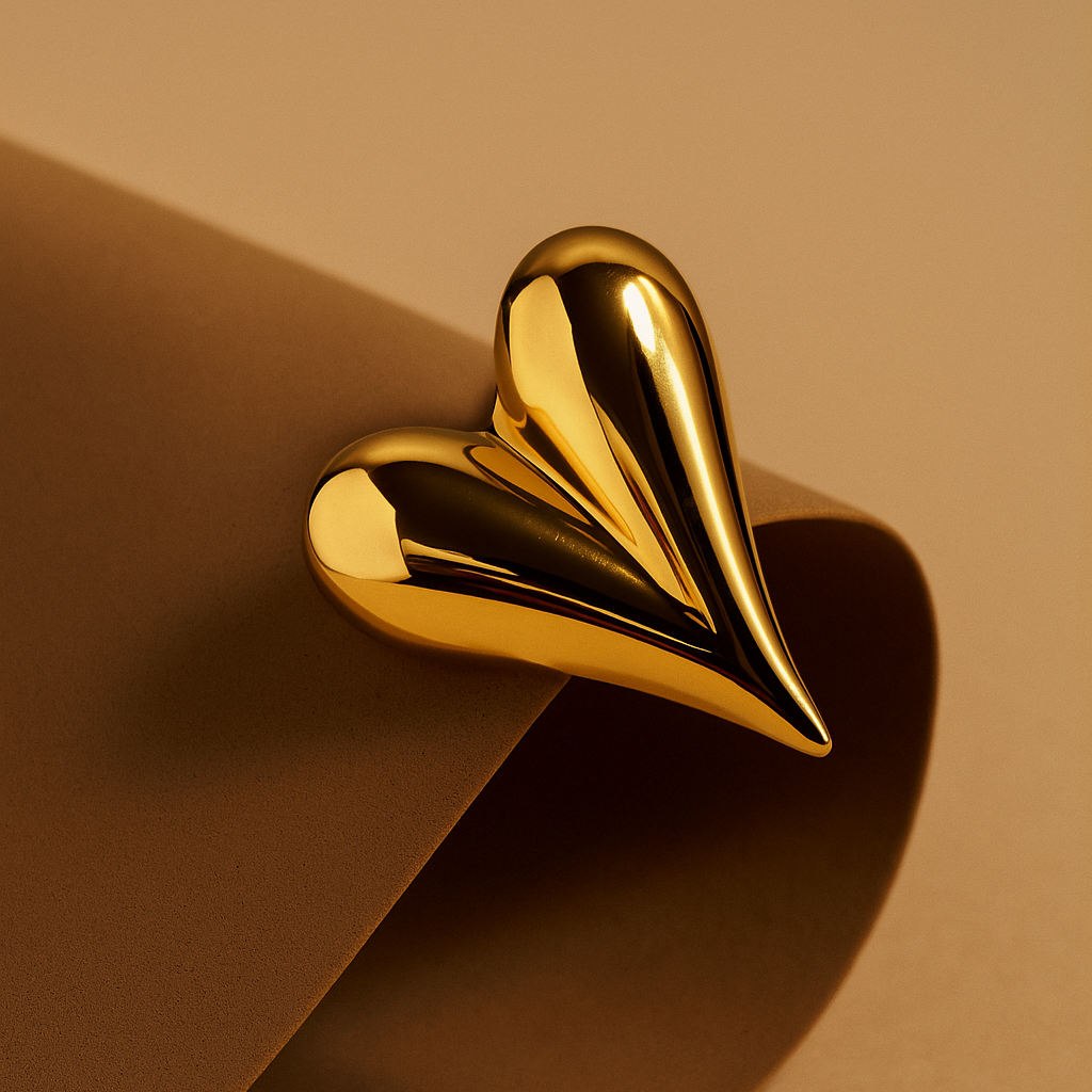 Melted Heart Earrings