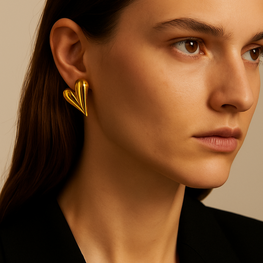 Melted Heart Earrings