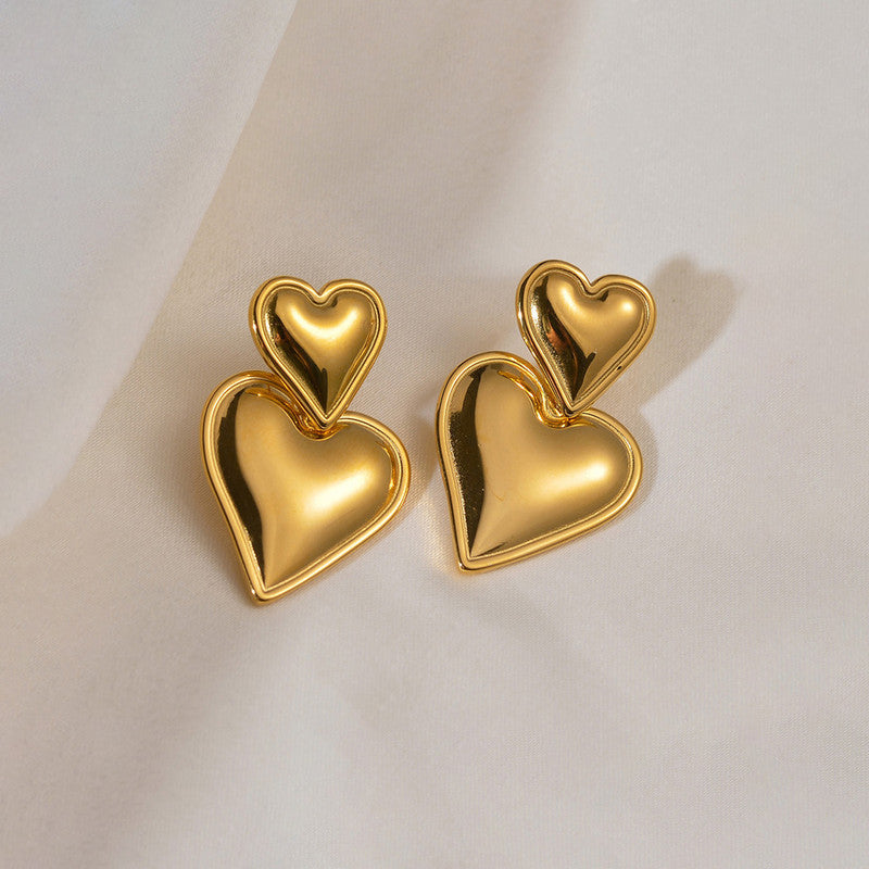 Twin Hearts Earring