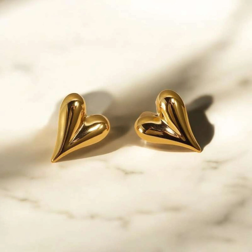 Melted Heart Earrings