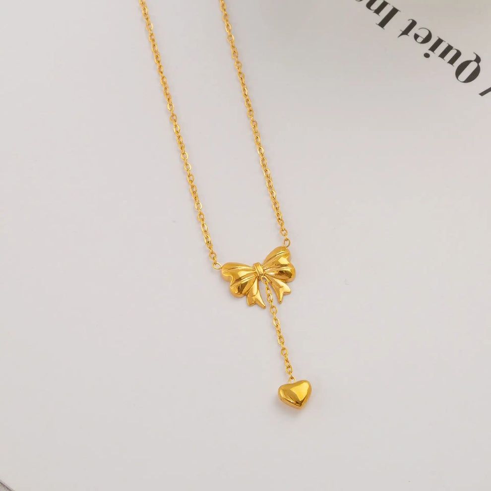 Charm Bow Necklace