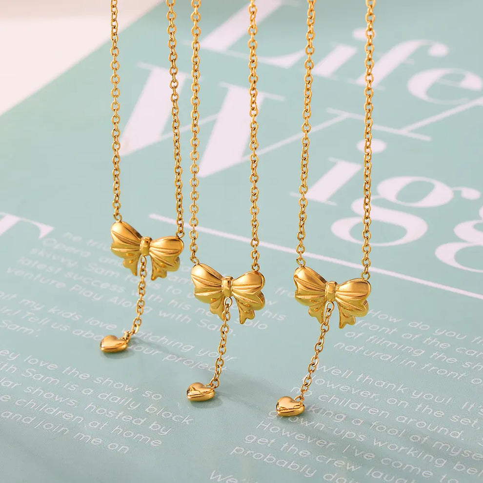Charm Bow Necklace