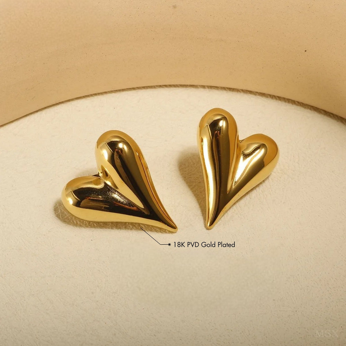 Melted Heart Earrings