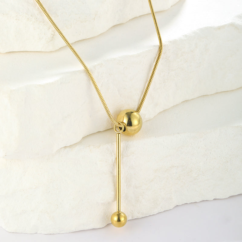 Twin Sphere Necklace