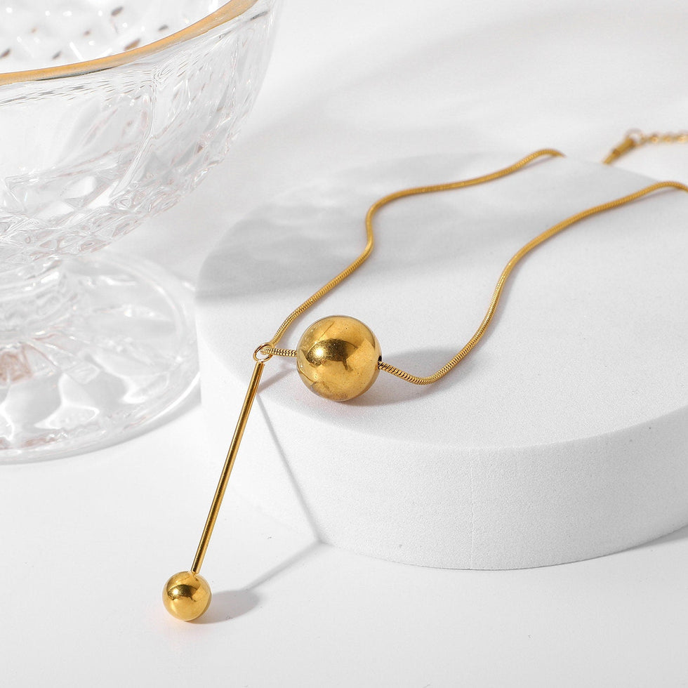 Twin Sphere Necklace