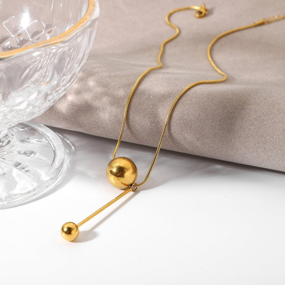 Twin Sphere Necklace