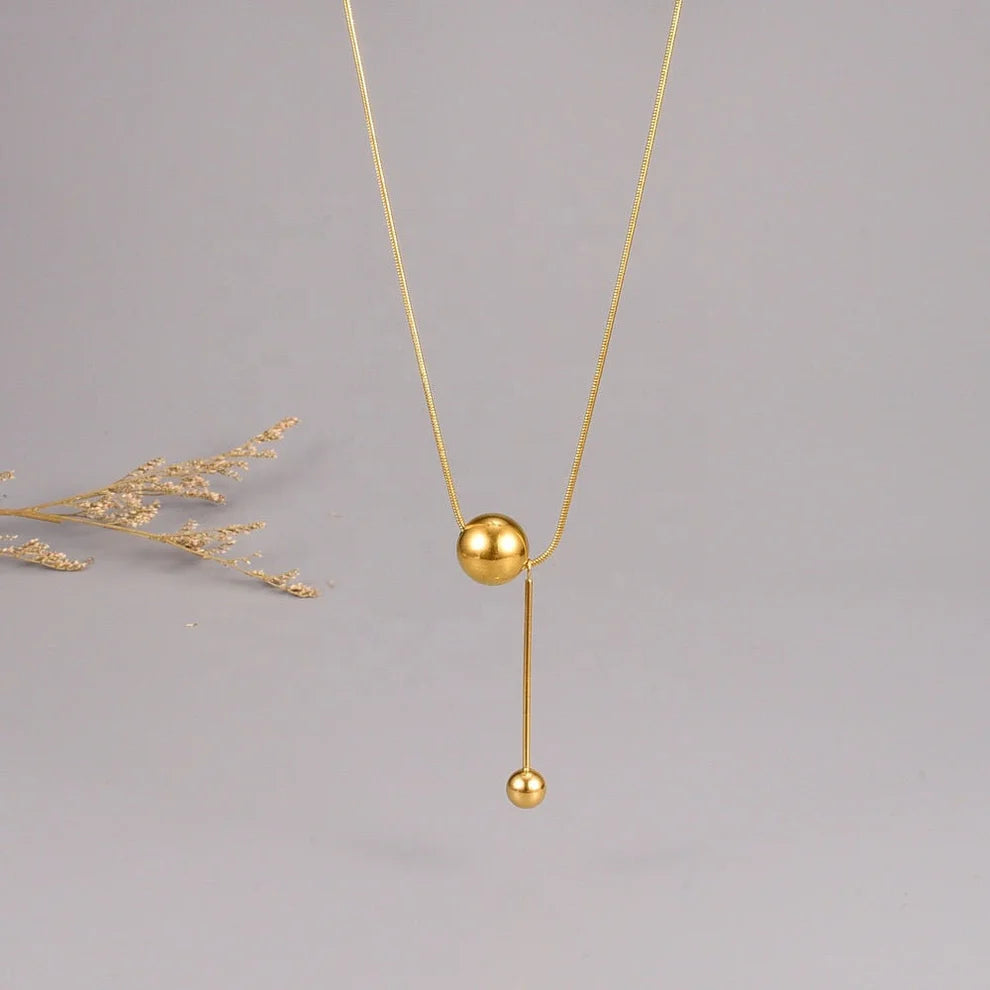 Twin Sphere Necklace