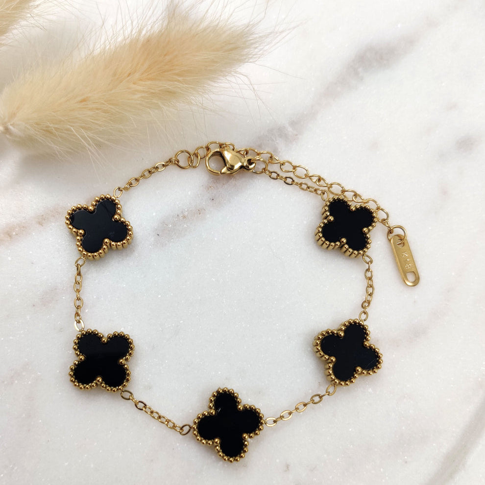 Noir Clover Bracelet